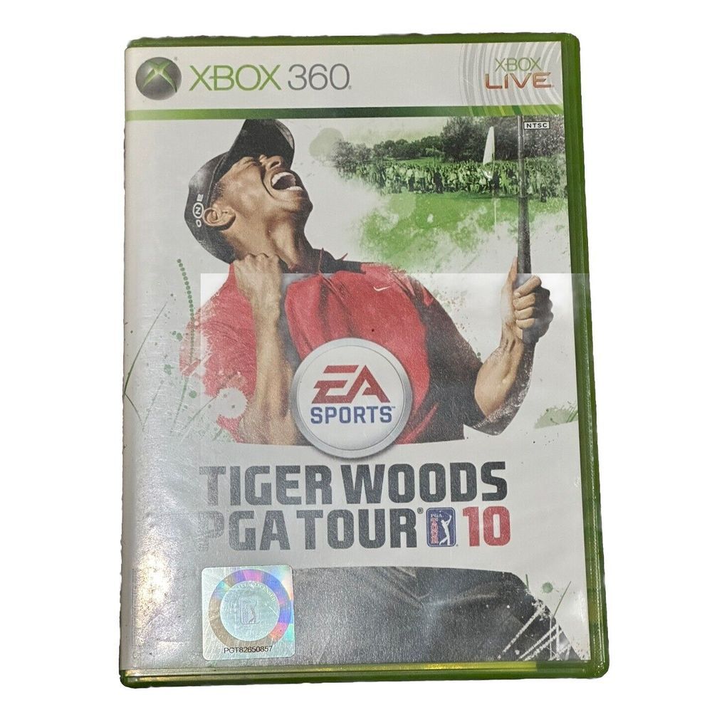 Tiger Woods PGA Tour 10‎ LIVE- Disc and Manual (Microsoft Xbox 360) EUC